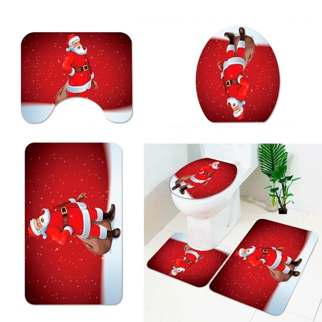 Christmas bathroom accessories 3 pcs