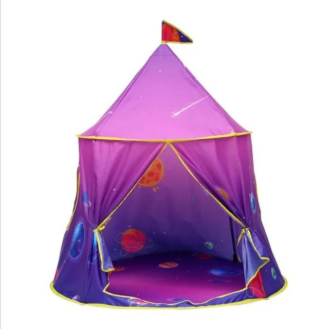 Folding children's tent in rainbow design