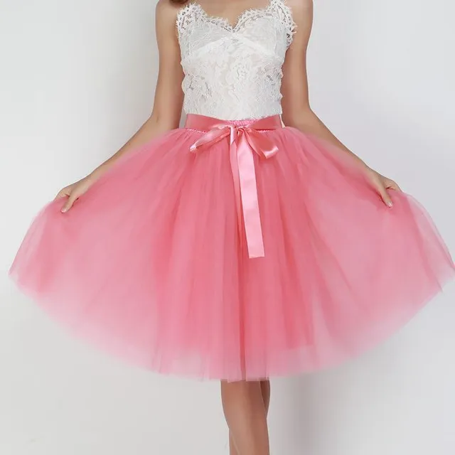 Women's Tulle Tutu Skirt with Bow