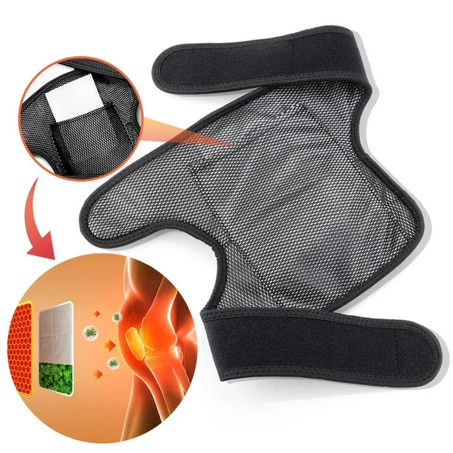 Unisex heated massage device to relieve joint pain - on the elbow or knee