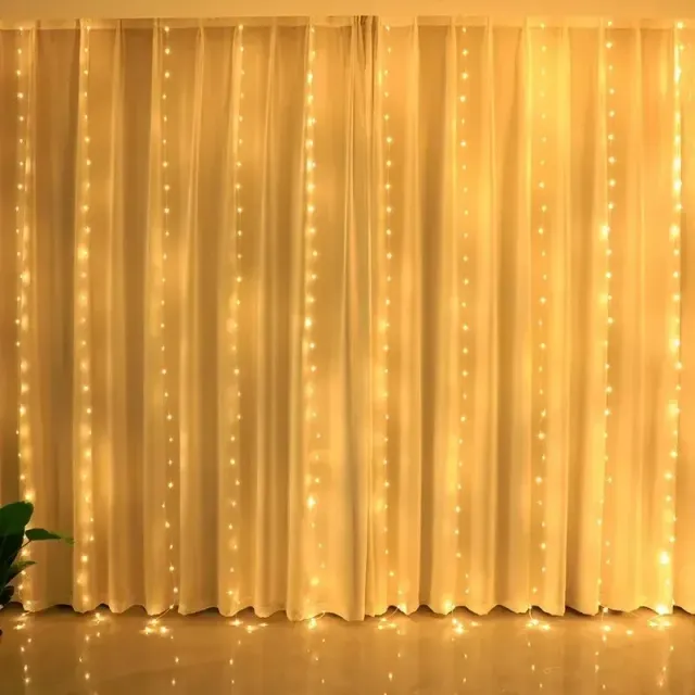 Décoration lumineuse suspendue LED de Noël avec USB et télécommande pour intérieur