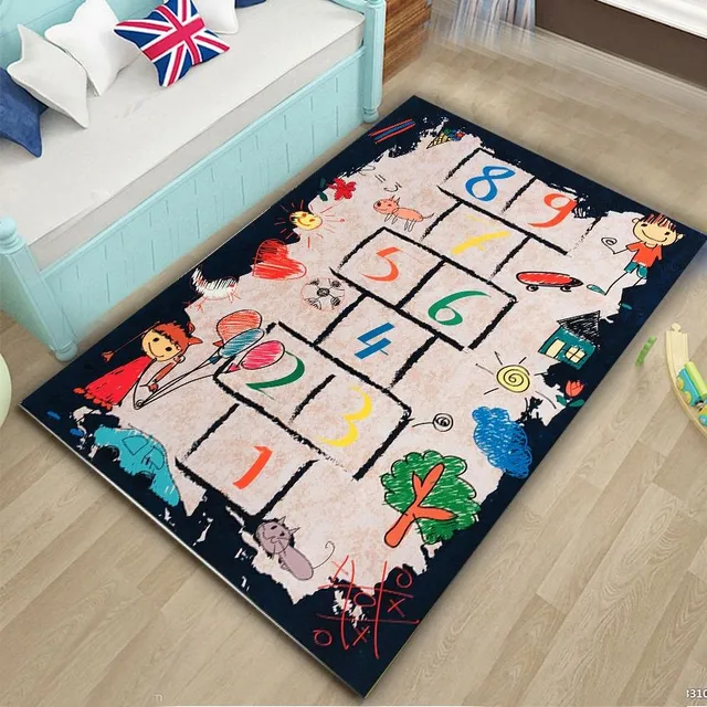 Children's Play mat with entertaining motifs
