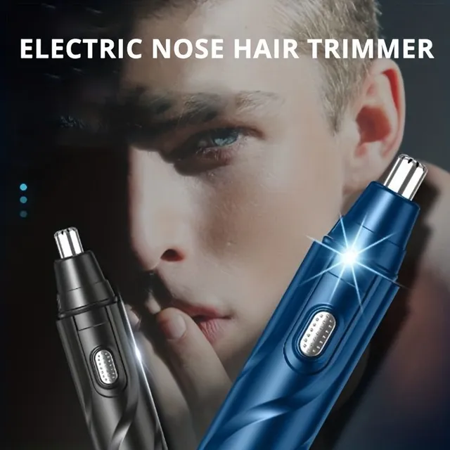 Elegant painless mini hair clipper in nose and ears, USB charging, washable