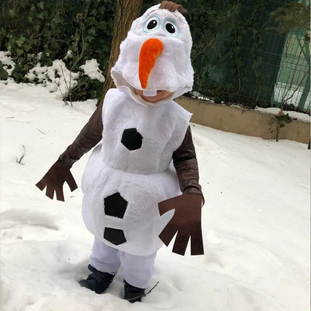 Kids cute funny costume Olaf from the Ice Kingdom