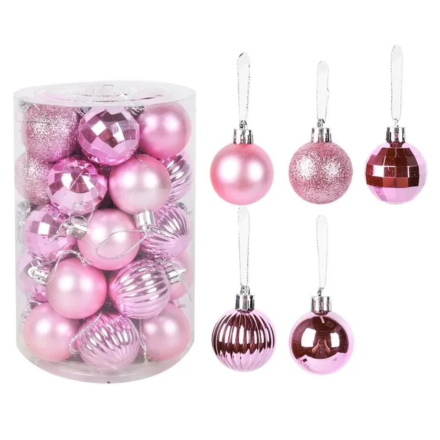 Set of Christmas decorations - different colours