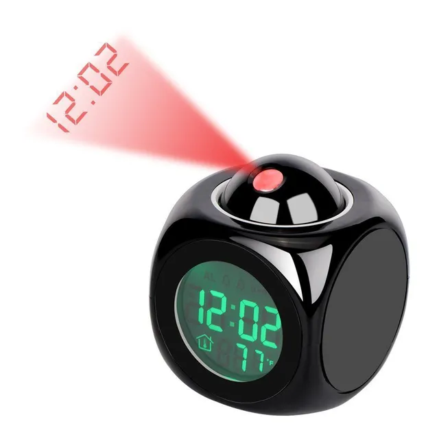 Cool alarm clock with time projection on the ceiling