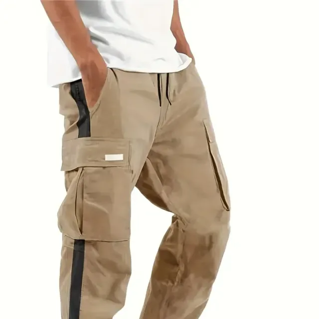 Men's Stylish Cargo Joggers with Capsules - Breathable