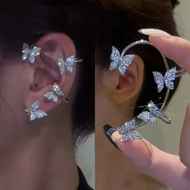 Fake earrings over the whole ear - 1 pair