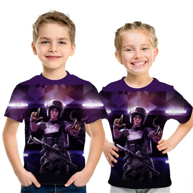 Baby T-shirt with cool 3D printing Call of Duty