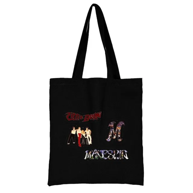 Shopping canvas bag over the shoulder Maneskin