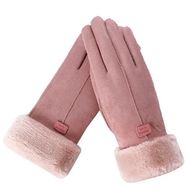 Ladies luxury gloves with wool lining Marika