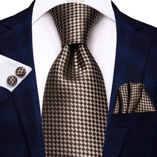 Cravată de lux din mătase pentru bărbați sn-0833