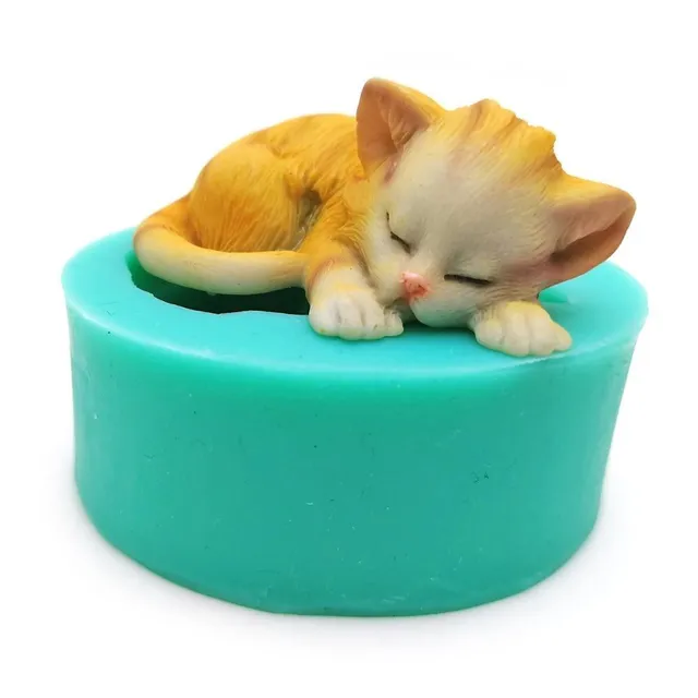 Silicone form of cat