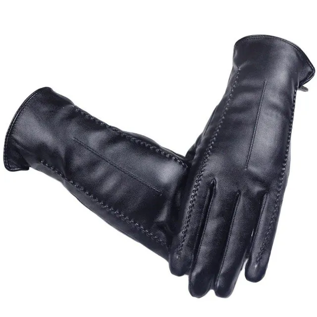 Zimní kožené rukavice