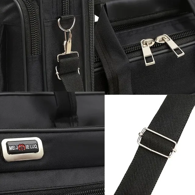 Men's laptop bag, fashionable shoulder bag, durable outdoor bag with extra large capacity, bag for short business trips