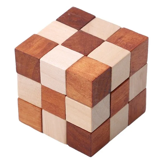 Set of wooden puzzles