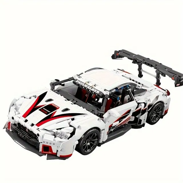 Set de construcție 1209 piese - Conceptul mașinii sport albe Super Racing