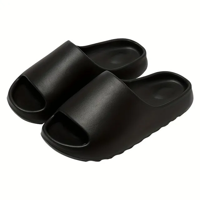 Men's EVA foam slippers, comfortable at home and outside, with anti-slip sole and open tip