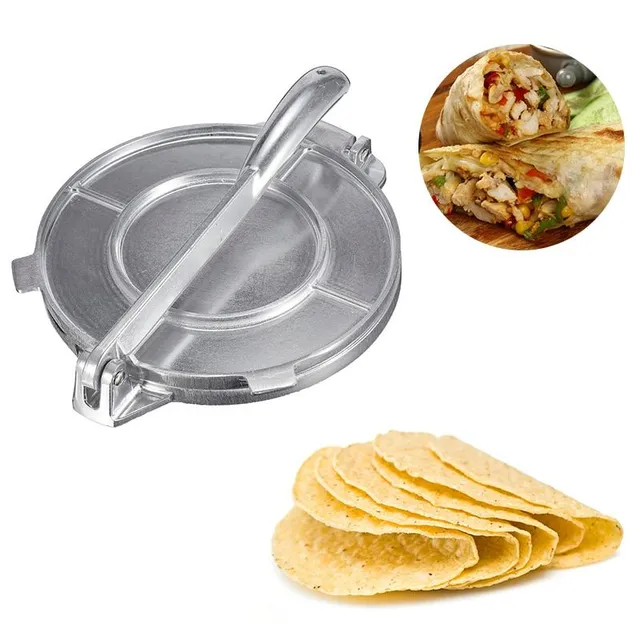 Folding tortilla press