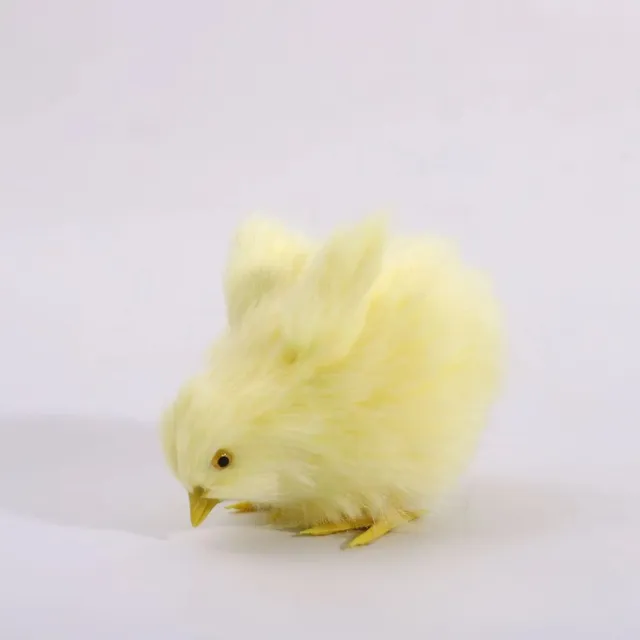 Realistic decoration chicks on Easter - cute figure