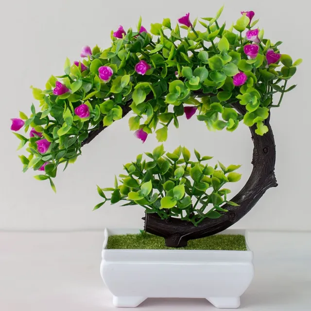 Bonsai artificial în ghiveci