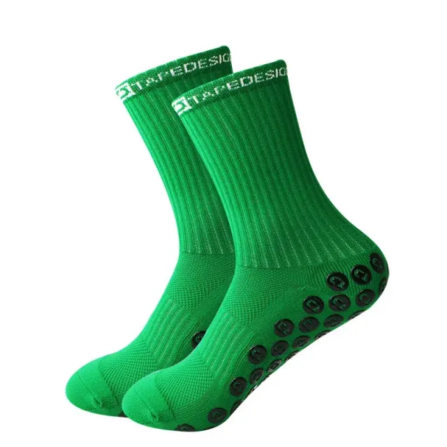 Unisex anti-slip socks for football, basketball and hockey