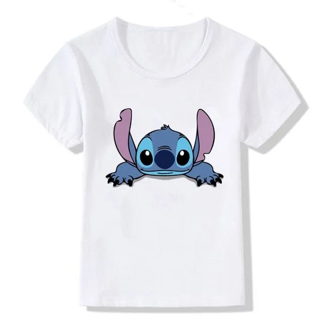 T-shirt per bambini con stampe di simpatici coniglietti