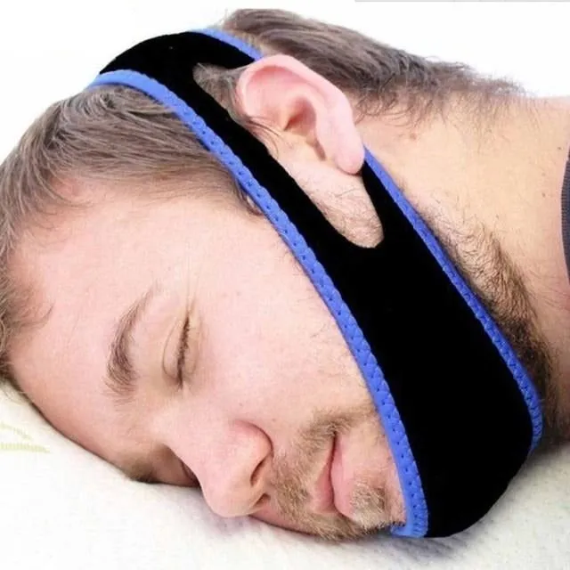 Belt under the chin against snoring
