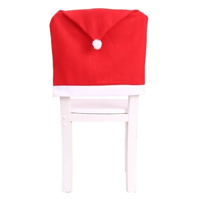 Christmas cover on chair hat 2 pcs