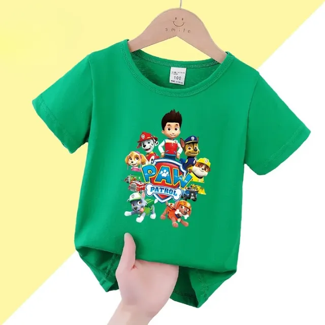 Stylish baby T-shirt with short sleeve and printing Paw Patrol