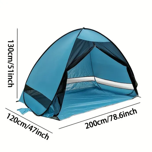 Stylish and protected: Easily degradable beach tent UPF 50+ (1 piece)