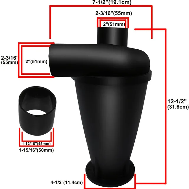 Cyclone dust separator for vacuum cleaners