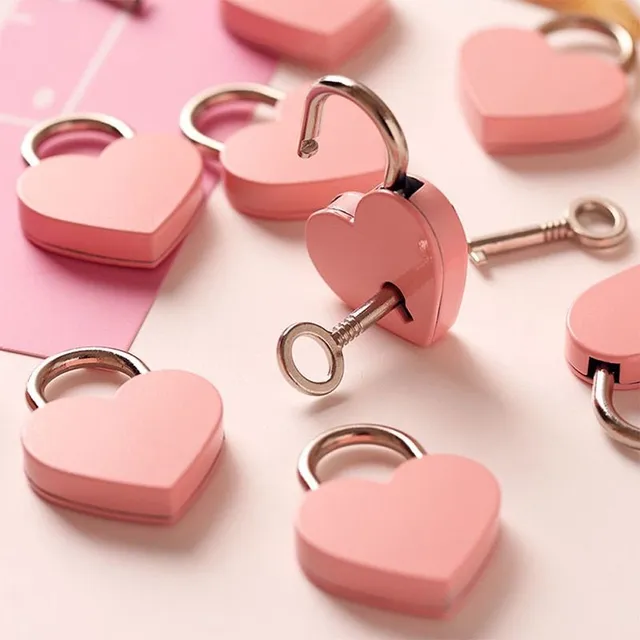 Mini Vacuum Vintage Heart Shaped Lock