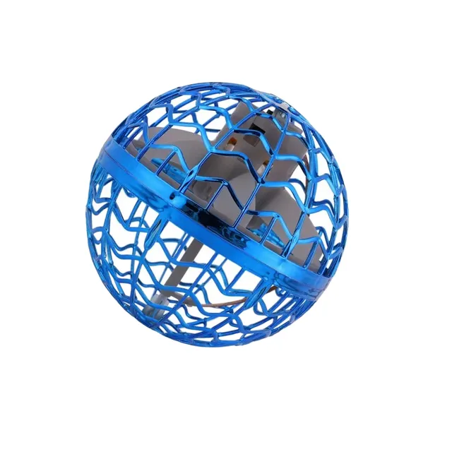 Flying rechargeable ball for children Outdoor and indoor toy for children Flying UFO balls with LEDs Rotary glow ball to play 8.7 cm