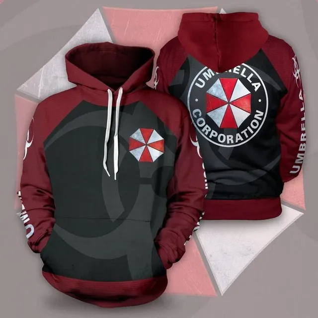 Stylish unisex hoodie with R.P.D. print from the popular Resident Evil game