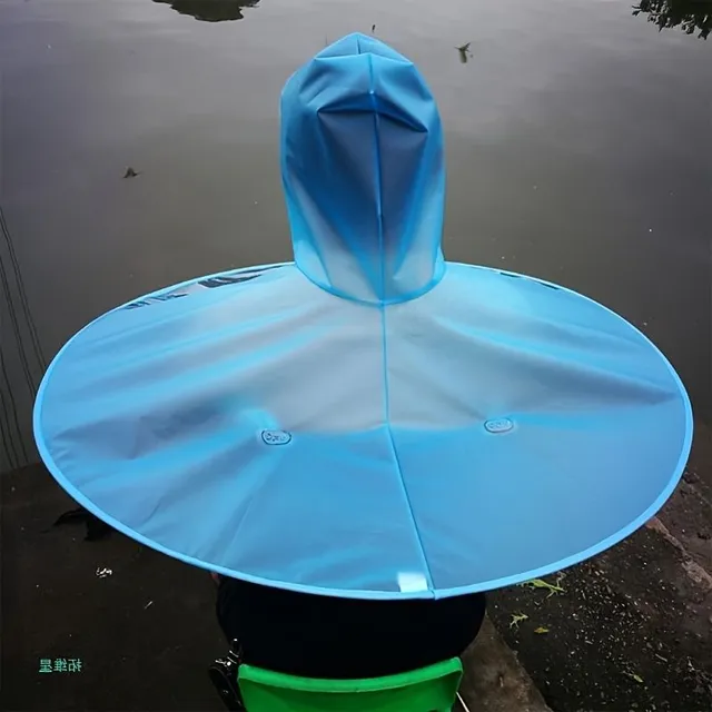 Folding fishing umbrella for head - waterproof and breathable