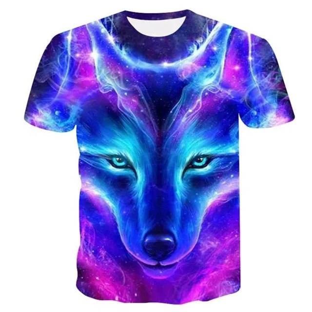 Tricou modern 3D pentru bărbați Animal