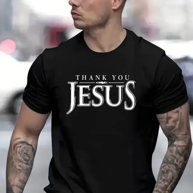 Dziękuję, Jezu drukowanie T-shirt