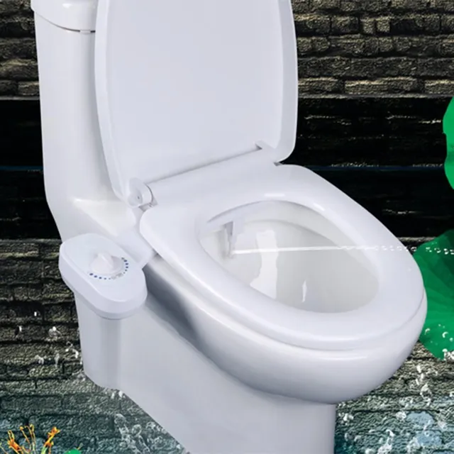 Electronic bidet attachment for toilet seat