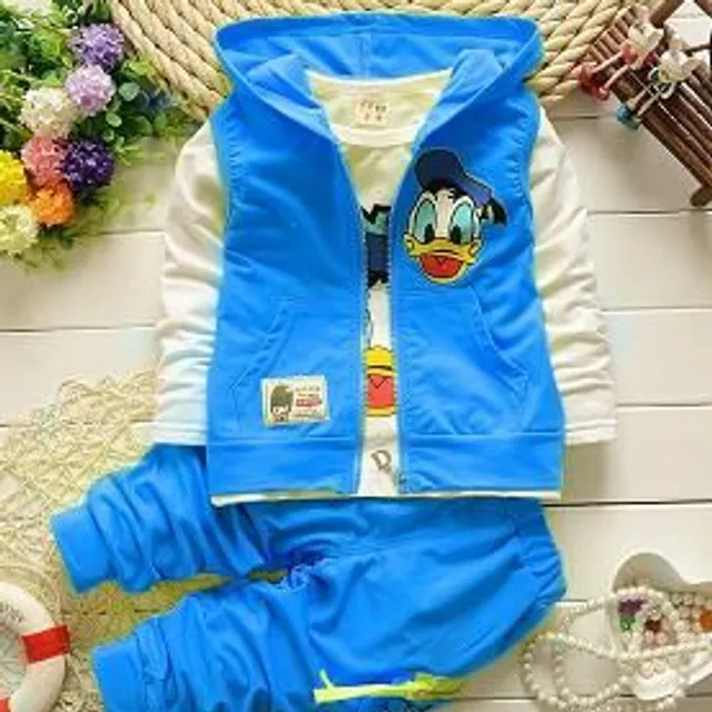 Zestaw dla chłopca Mikina, kamizelka i dresy - Donald Duck