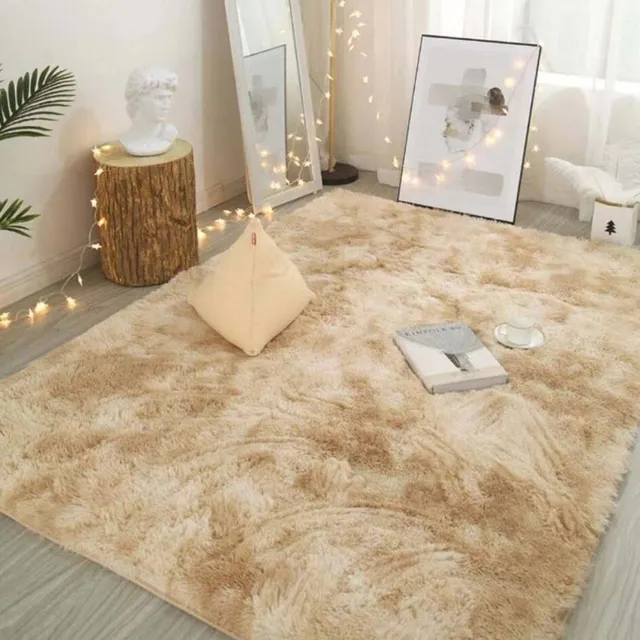 Beautiful original modern minimalist single-colored plush carpet into the house Miriam