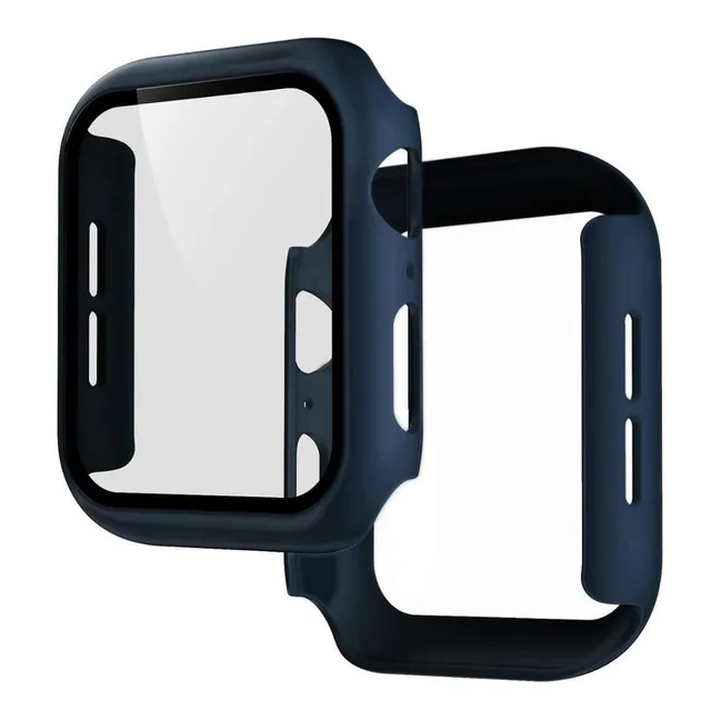 Silicone case and tempered glass for Apple watch