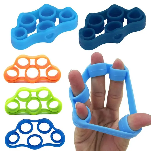 Bandă de exerciții din silicon pentru degete - mai multe culori