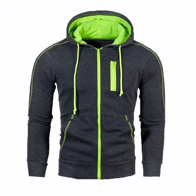 Men's trendy sports color hoodie with hoodie