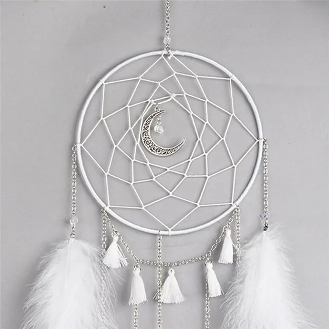 Pink dream catcher with feathers for girls