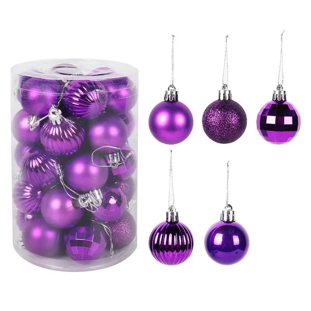 Set of Christmas decorations - different colours