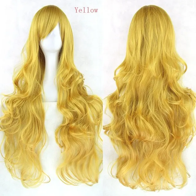 Synthetic wig - long wavy haircut