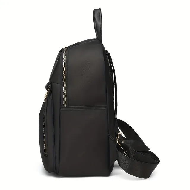 Backpack w mody edycji pojedynczego koloru, z prostym wystrojem