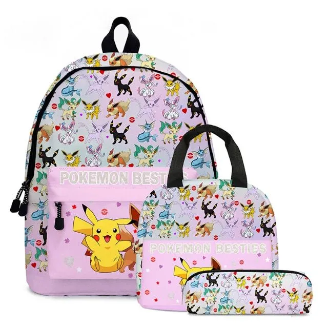 Children's school set with cartoon theme - Pokemon