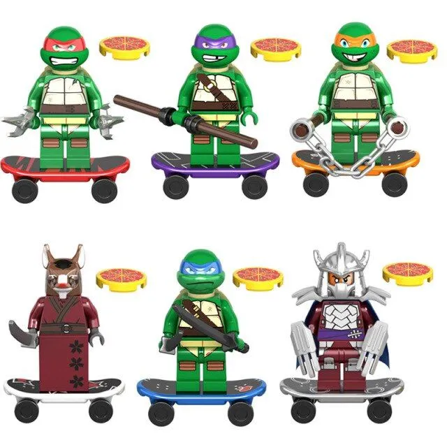 Żółwie Ninja do Lego - 6 szt.